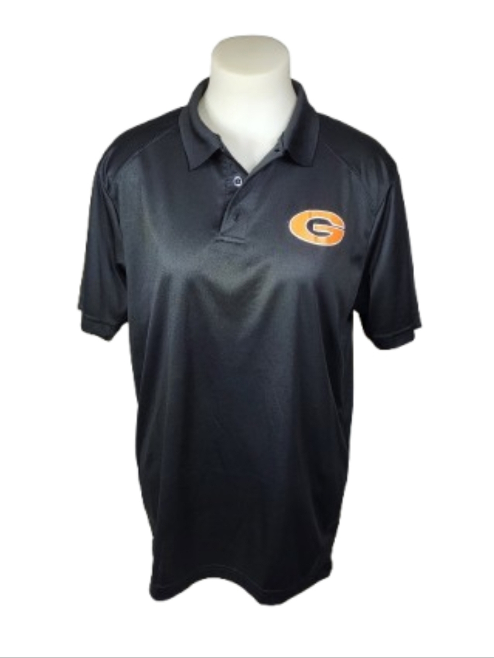 C2 Sport Men's Black Polo Shirt with Yellow 'G' Logo